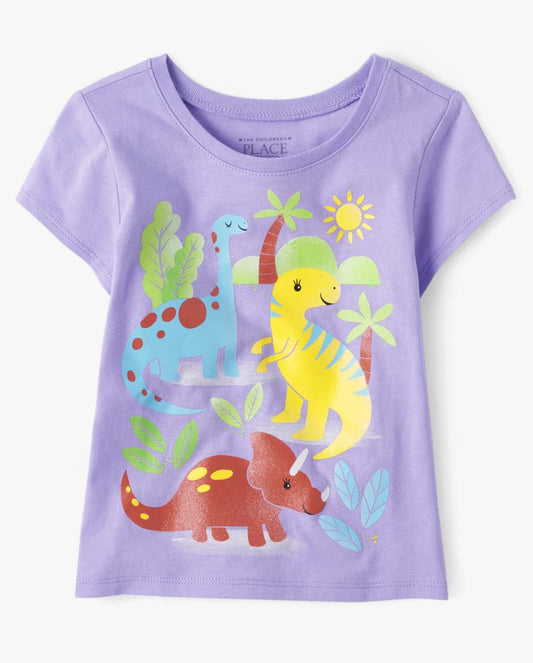 Camisa morada dinosaurios Childrens Place niña