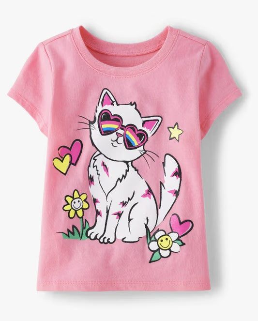 Camisa rosada gatito Childrens Place niña