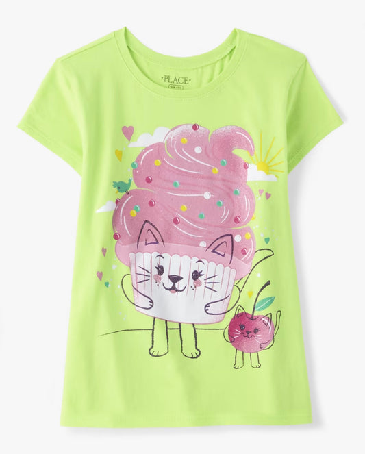 Camisa verde helado ice cream Childrens Place niña