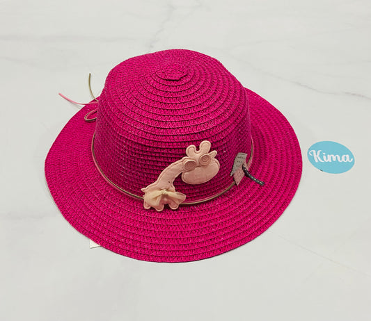 Sombrero rosado fucsia jirafa niña