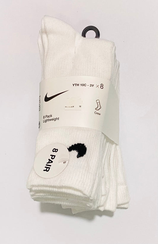 Set 8 pares Calcetines blancos Nike