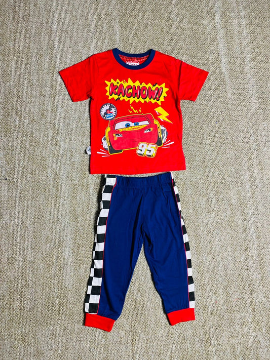 Set 2 piezas pijama cars niño