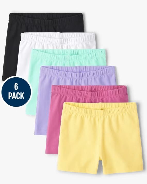 Set 6 bikers shorts colores niña place 3038447