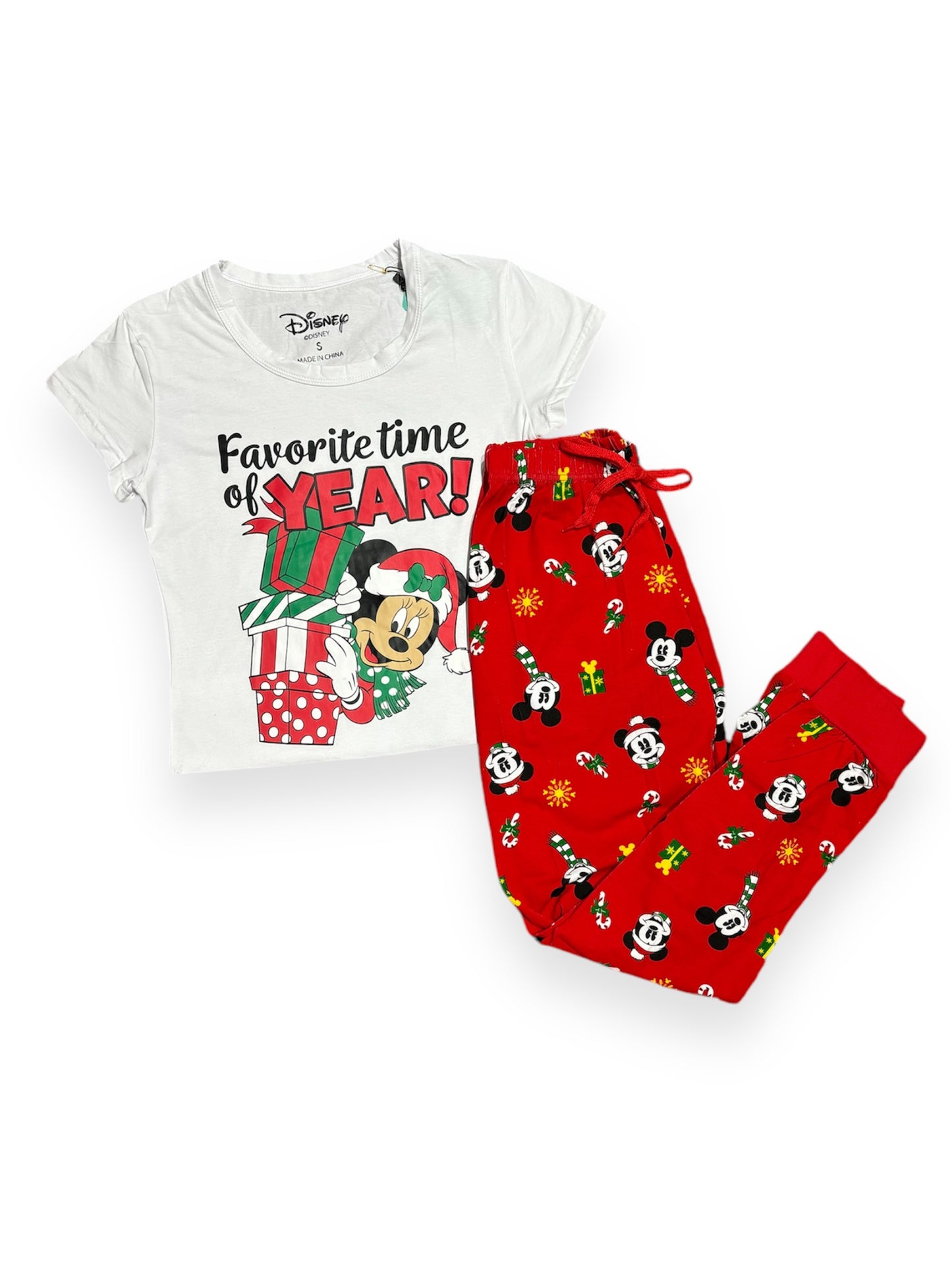 Pijama blanca navideña Minnie Disney B3AD995C Adulto mujer