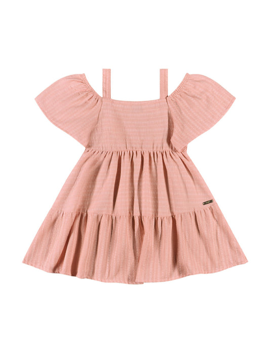 Vestido salmón quimbykids niña 34163