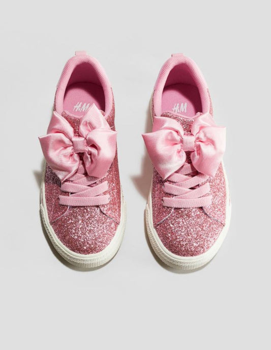 Tenis rosados glitter H&M niña