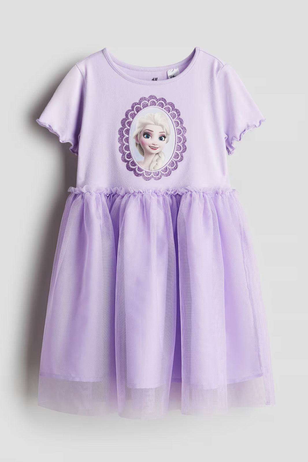 Vestido frozen morado H&M niña disney tutu