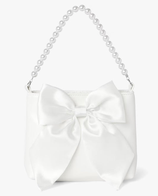 Cartera blanca Gymboree perlas