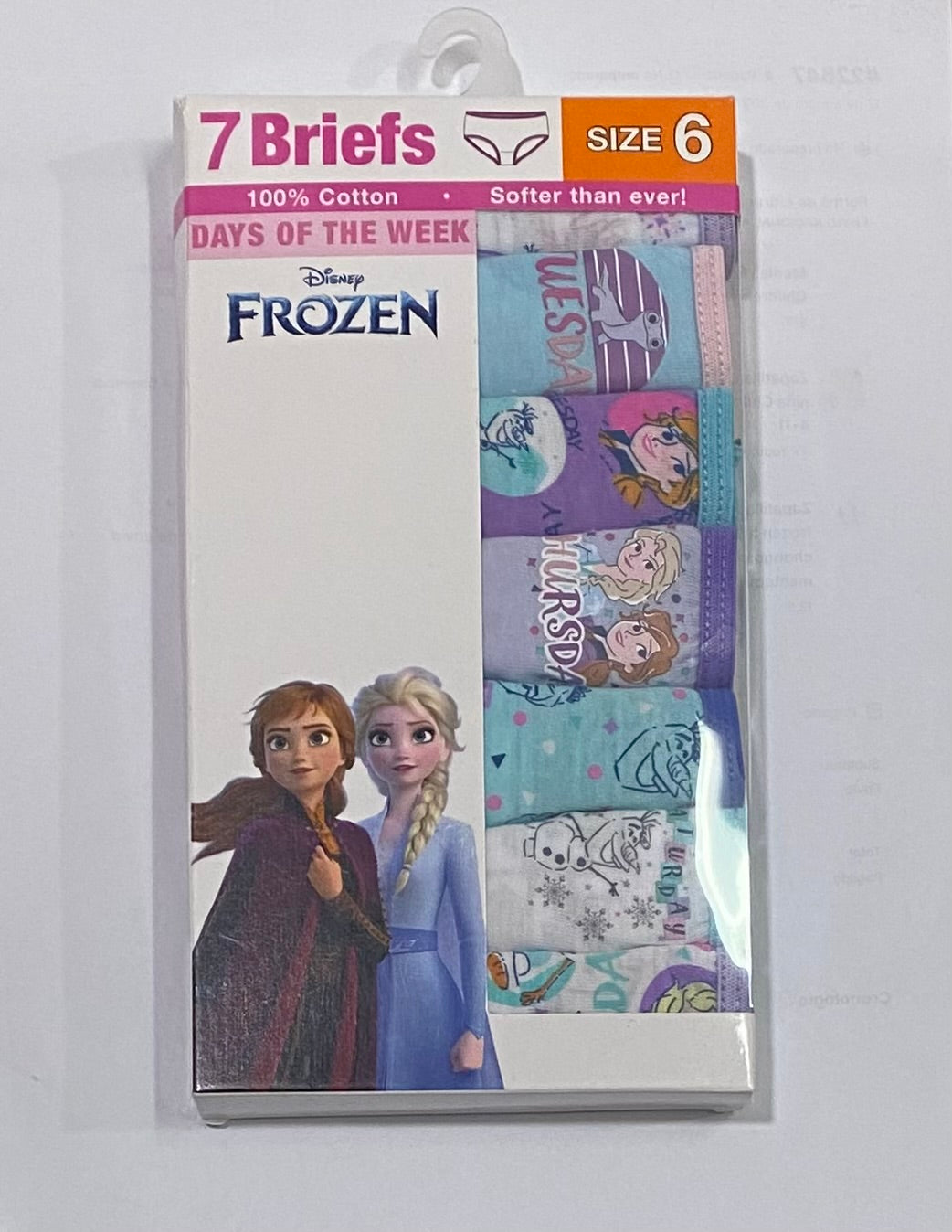 7 pack ropa interior H&M Disney frozen