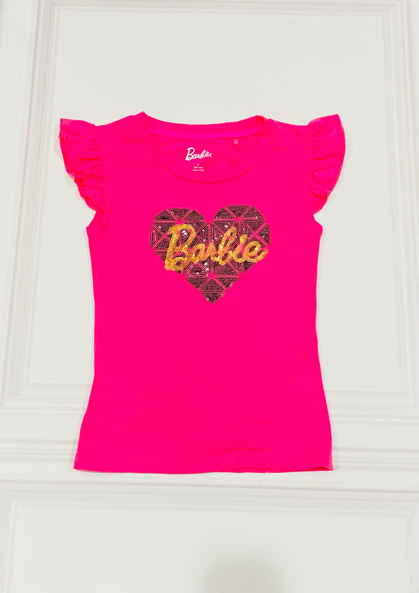 Camisa rosada barbie niña