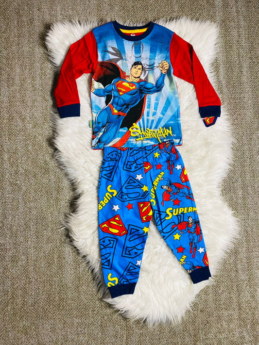 Set 2 piezas pijama superman niño