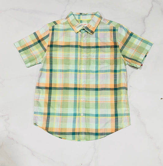 Camisa formal verde cuadros cat & jack niño