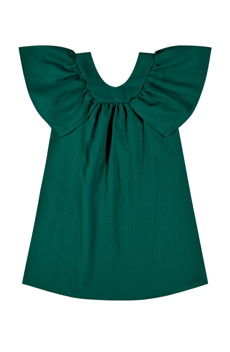 Vestido verde quimbykids niña 34191