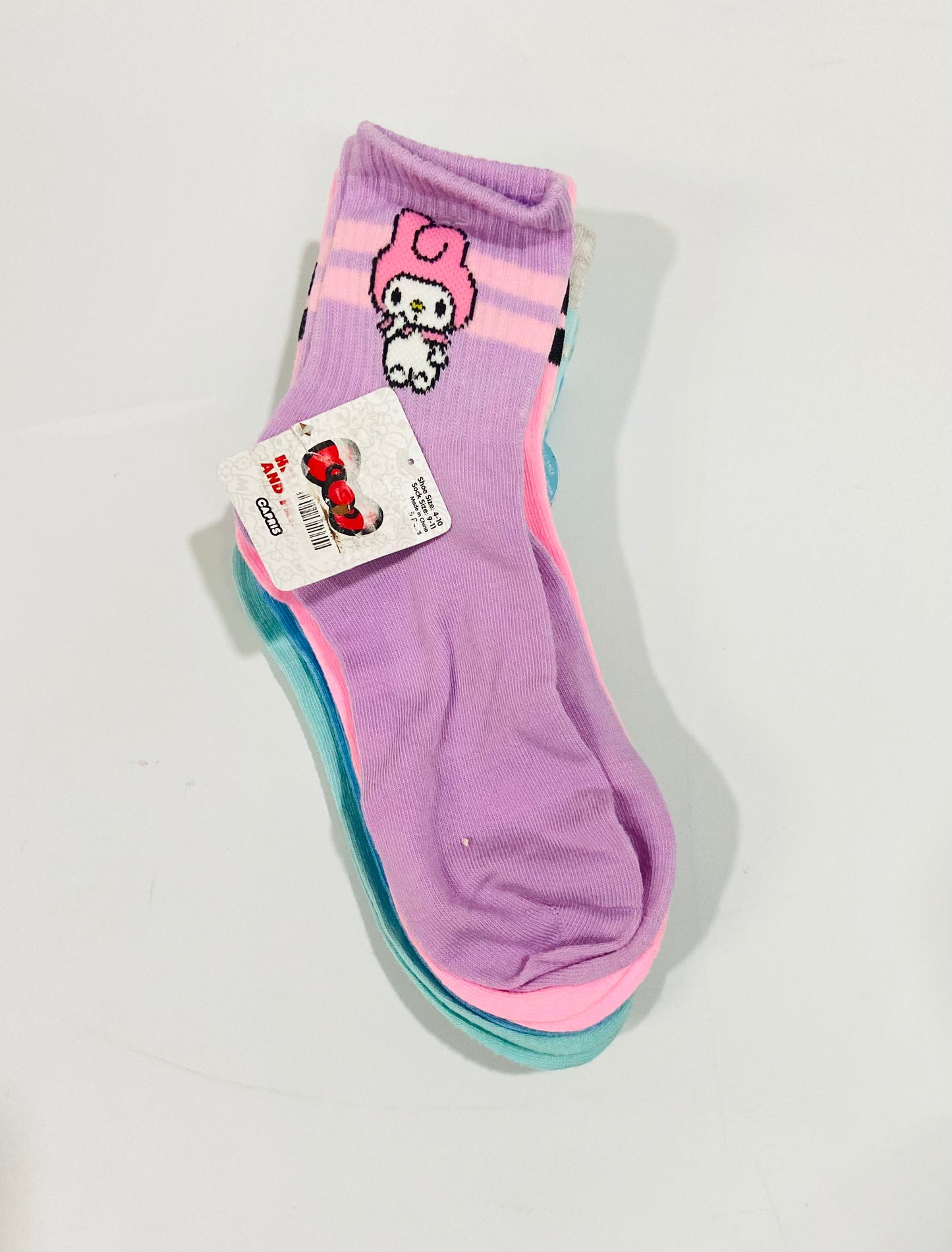 Set 5 Pares Calcetines Hello Kitty niña