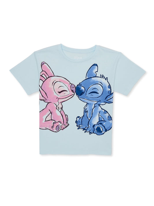 Camisa azul niña Stitch Disney