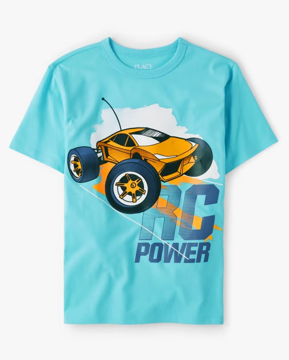 Camisa azul carros Childrens Place niño