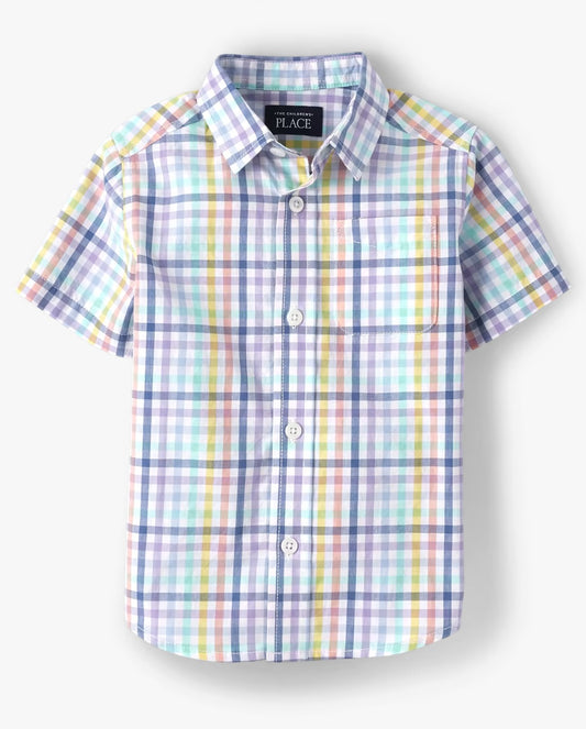 Camisa formal cuadros colores Childrens Place niño