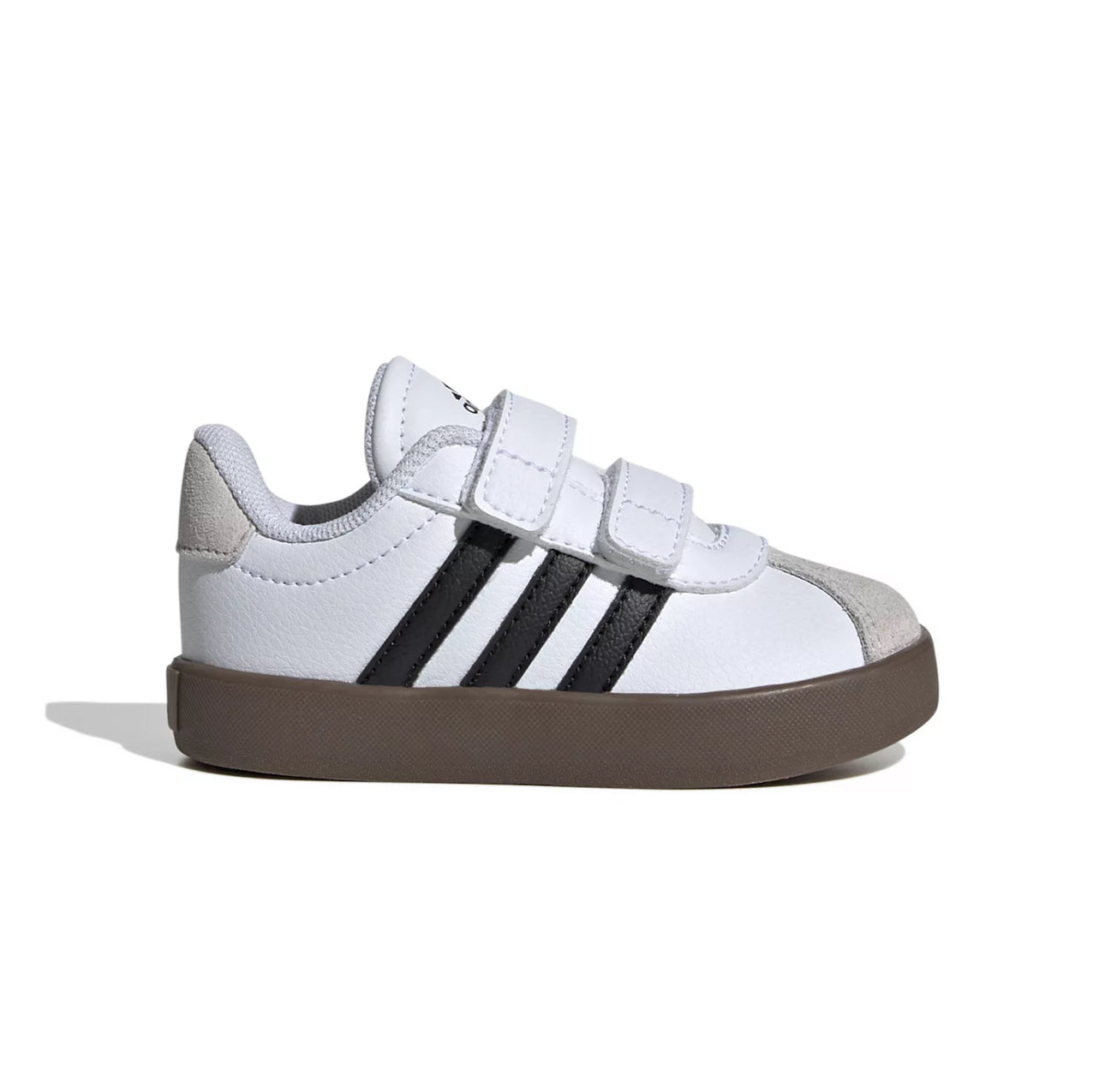 Tenis blanco Adidas pegar plantilla cafe