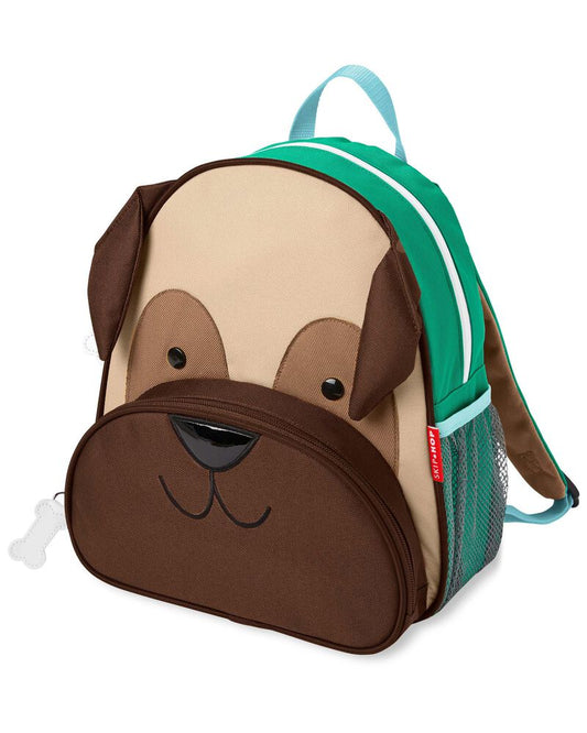 Mochila Skip hop perrito verde café mediana