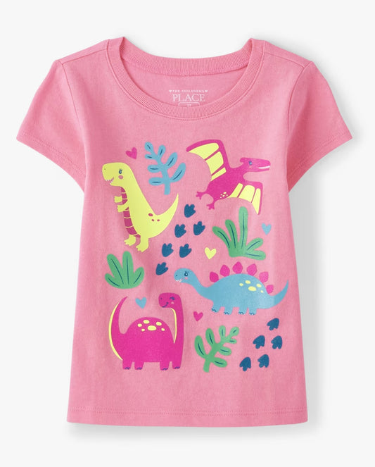 Camisa rosada Dinosaurios Childrens Place niña