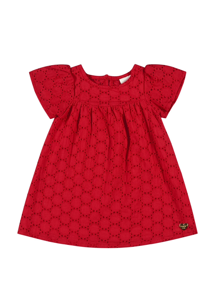 Vestido rojo quimbybaby bebe niña 34150