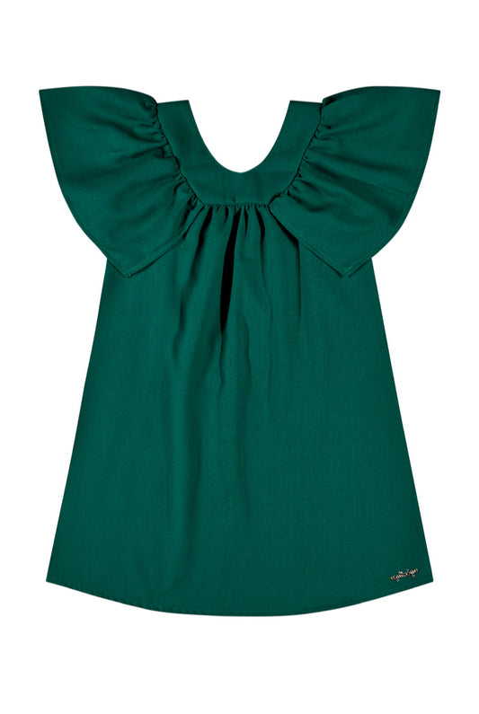 Vestido verde quimbykids niña 34191