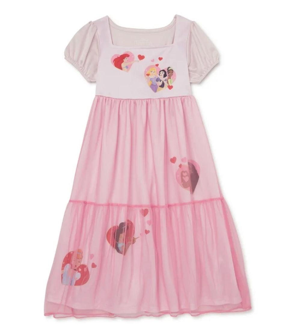 Vestido rosado princesa disney niña