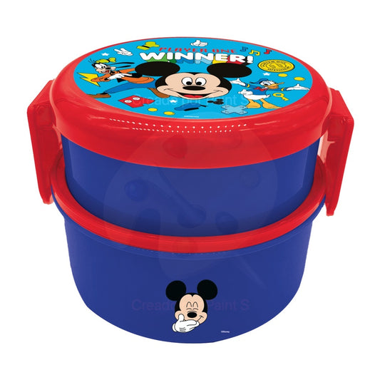 Contenedor para comida o Sándwichera con cubierto Disney mickey