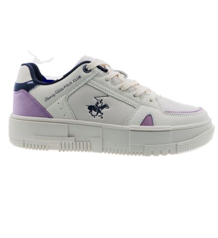 Tenis blanco morado azul Polo adulto mujer o niña grande ALIA-OFW-W4-B