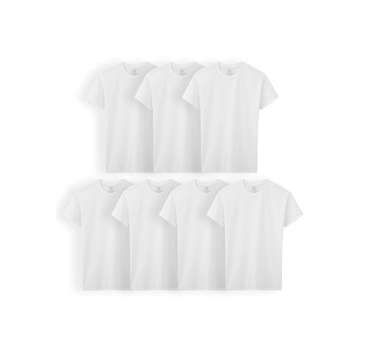 Set 7 Camisas blancas centros de unisex niña niño