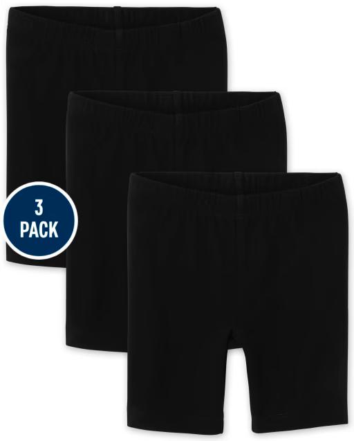 Set 3 bikers shorts negro niña place