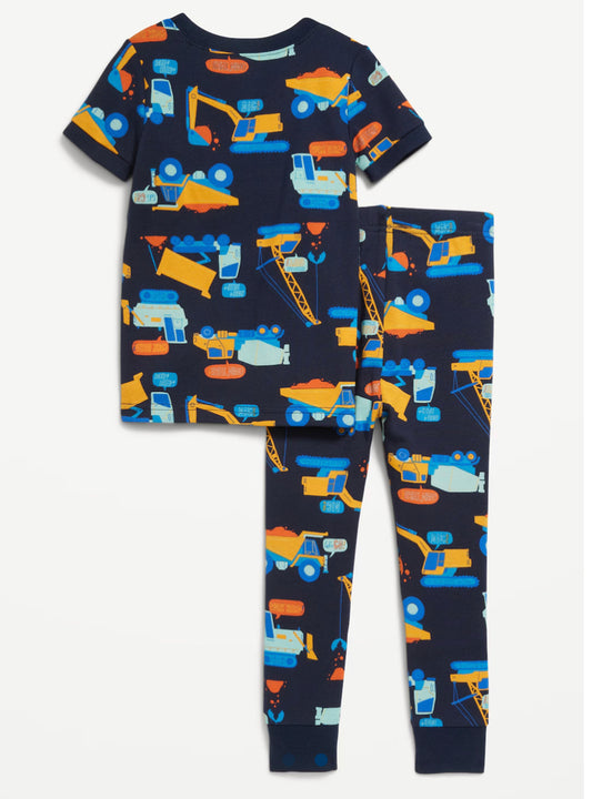 Pijama Set 2 piezas old navy construcción azul