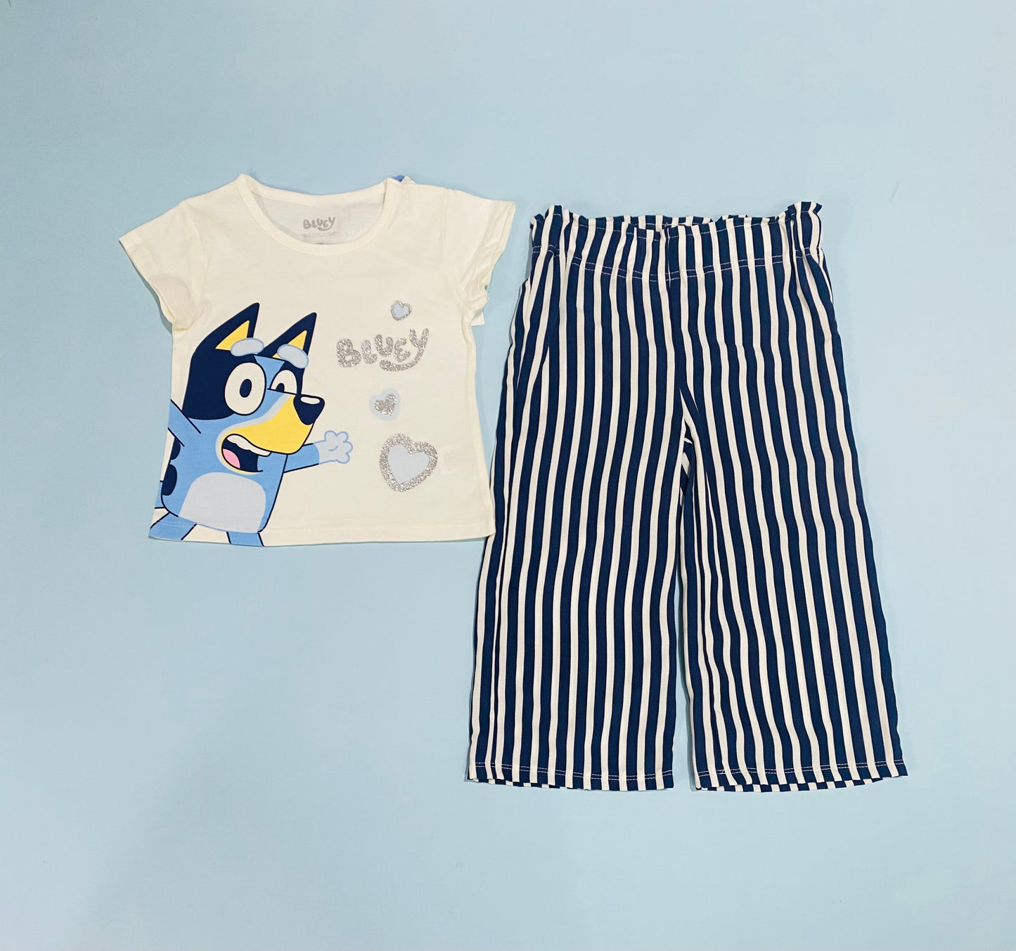 Set 2 piezas Bluey camisa y pantalon niña