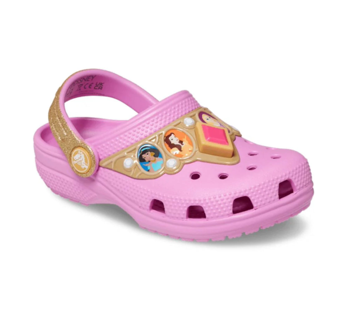 Crocs rosada princesa Disney niña luces