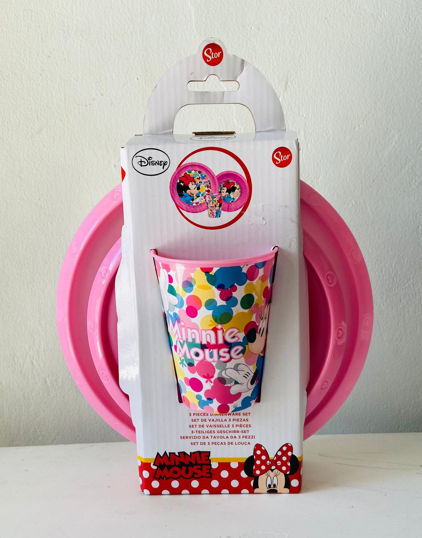 Set plato vaso minnie