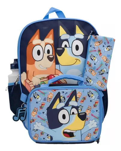 Mochila bluey 4 piezas Niño niña