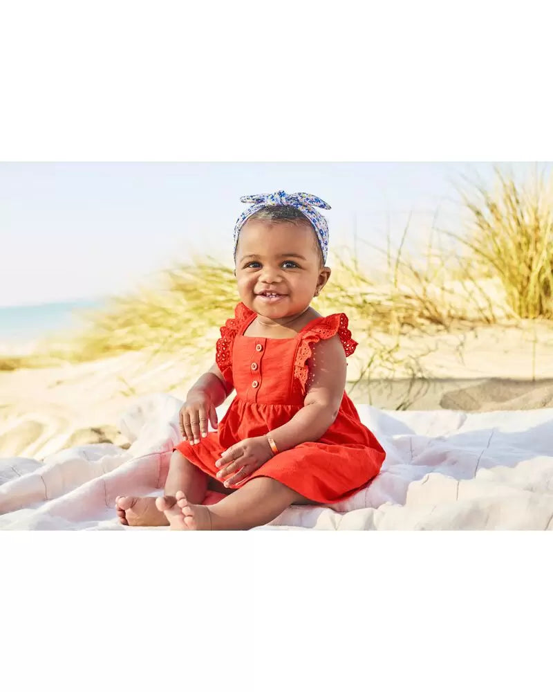 Vestido rojo carters bebe niña