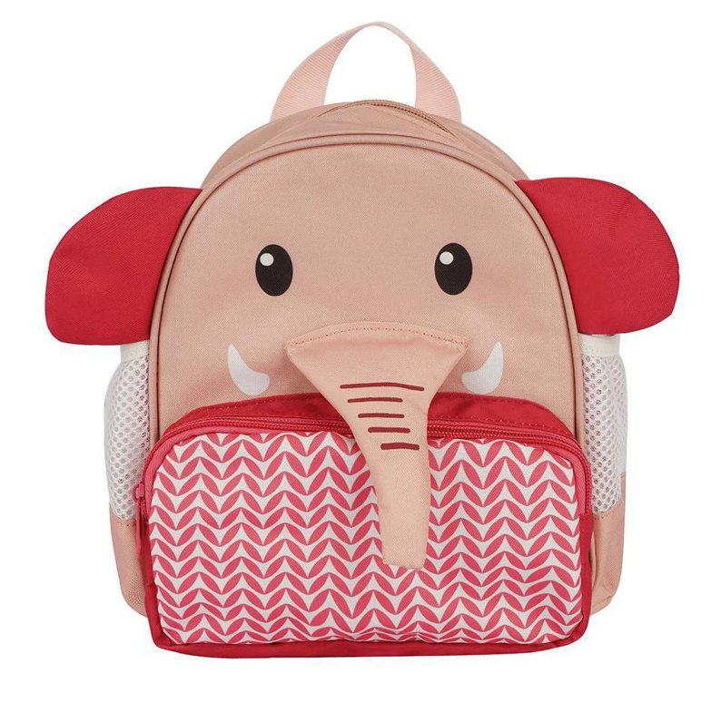 Mochila con Arnes elefante rosada Cutebabies