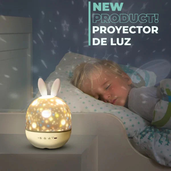 Proyector de luz en forma de conejo Cutebabies