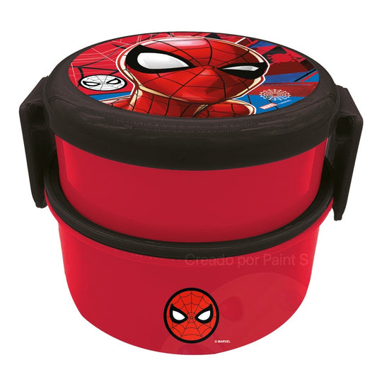 Contenedor para comida o Sándwichera con cubierto Disney Spiderman