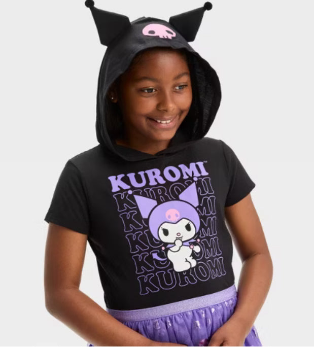 Vestido kuromi morado negro niña