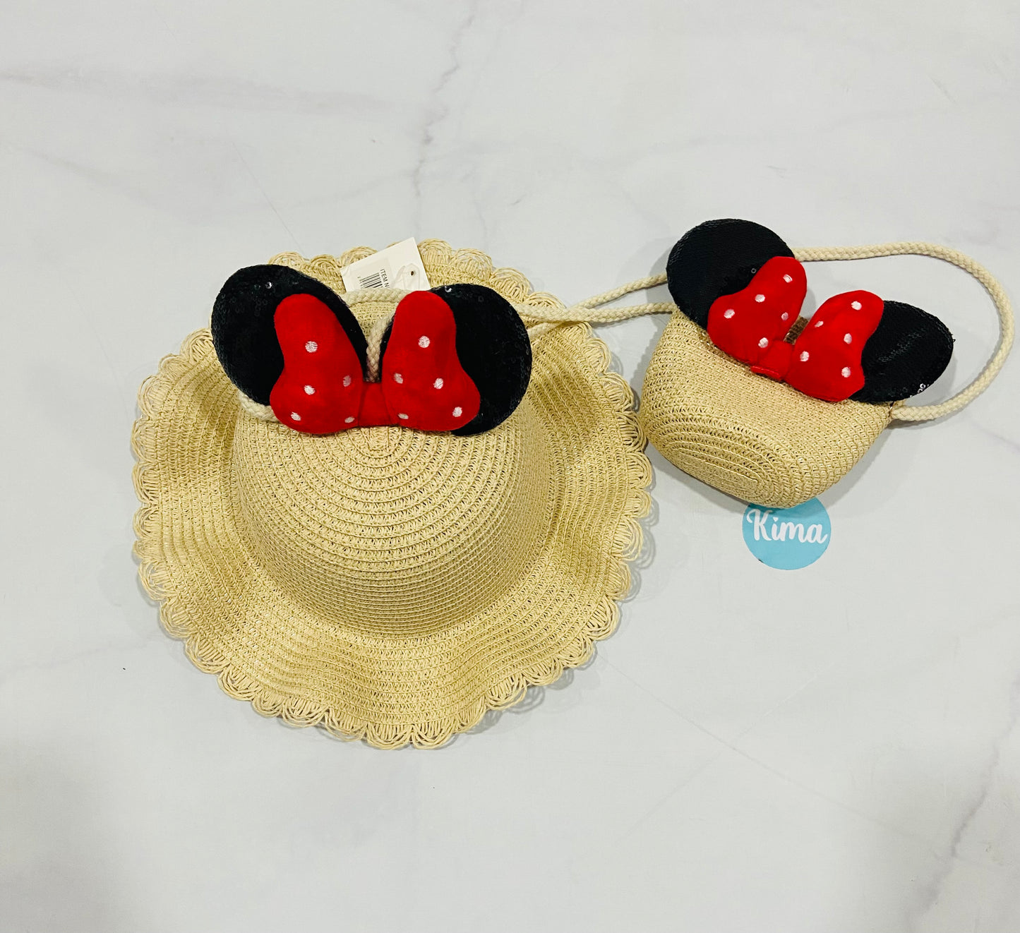 Sombrero niña Minnie beige