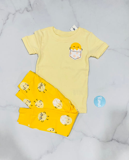 Set 2 piezas niña amarillo old navy