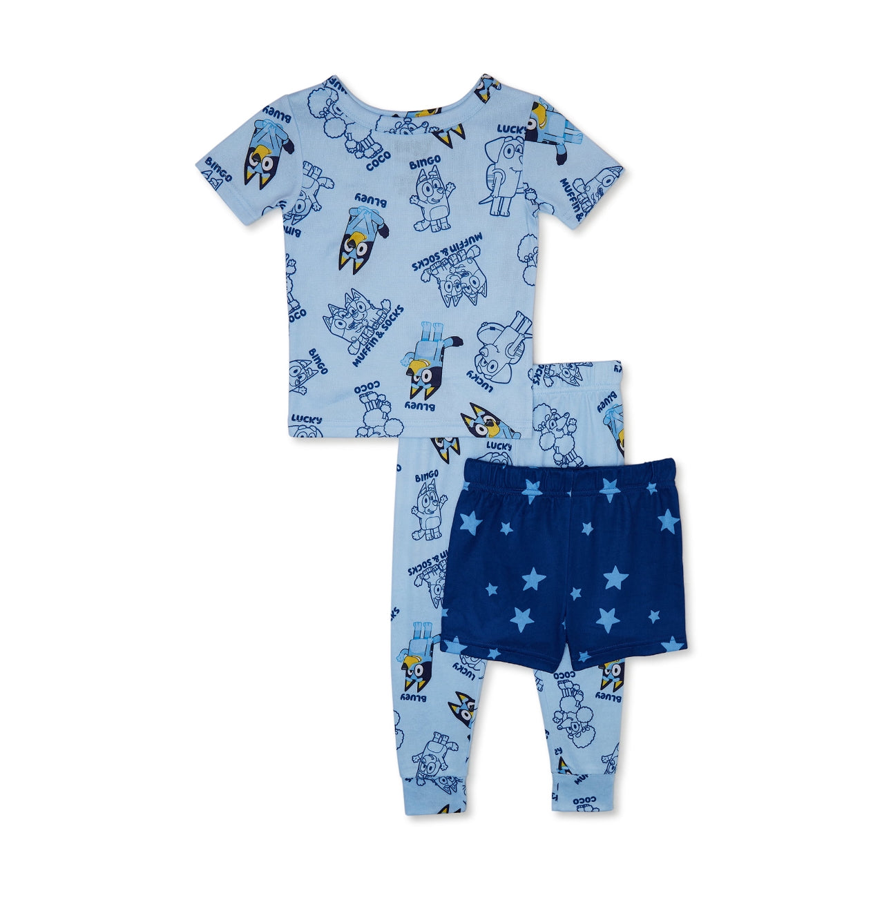 Pijama Set 3 piezas bluey