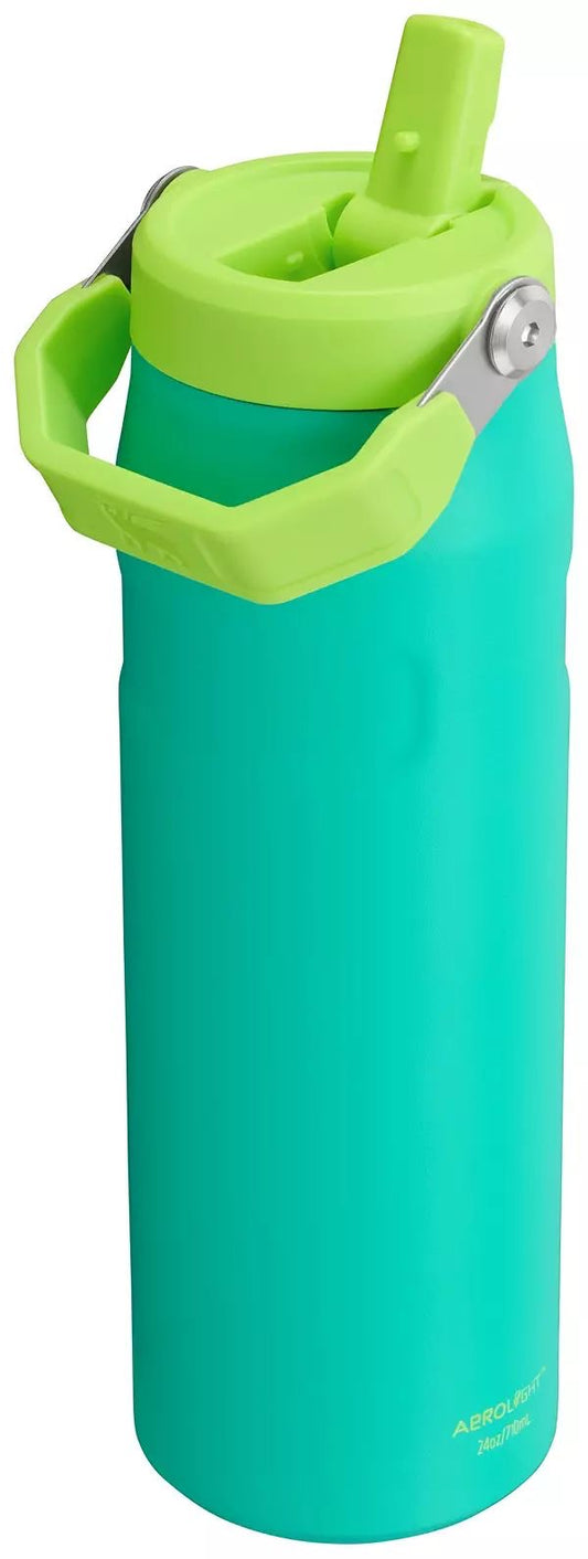 Bote termico Stanley ice flow verde aqua 24 oz