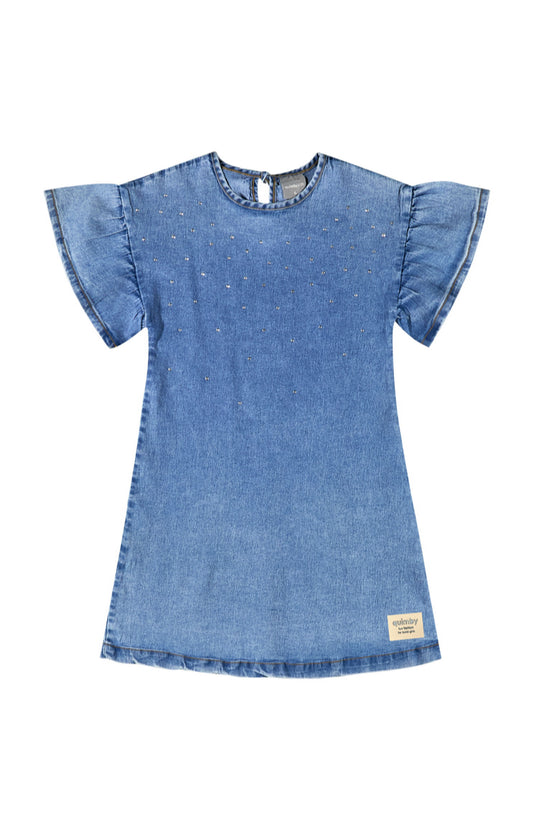 Vestido azul jeans quimbykids niña 34181