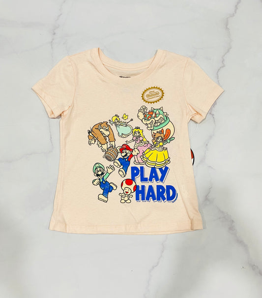 Camisa Mario princesa Peach niña