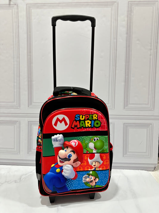 Mochila con ruedas Mario Bross Niño