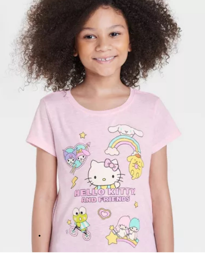 Camisa Hello Kitty rosada niña