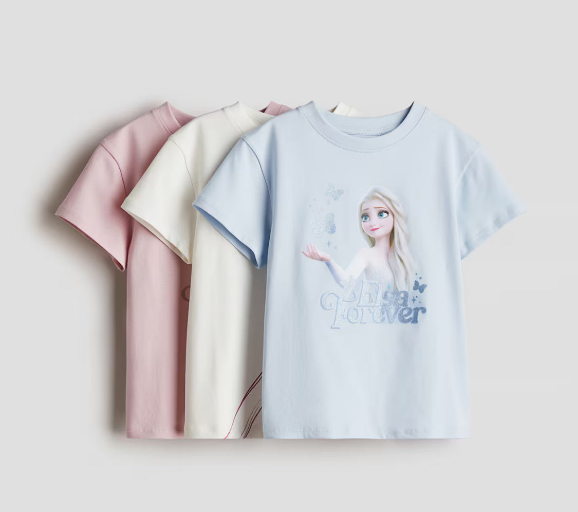 Set 3 camisas H&M frozen niña